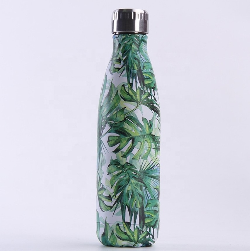 wholesale double wall insulated cola shaped water bottle stainless steel cola shape vacuum thermos