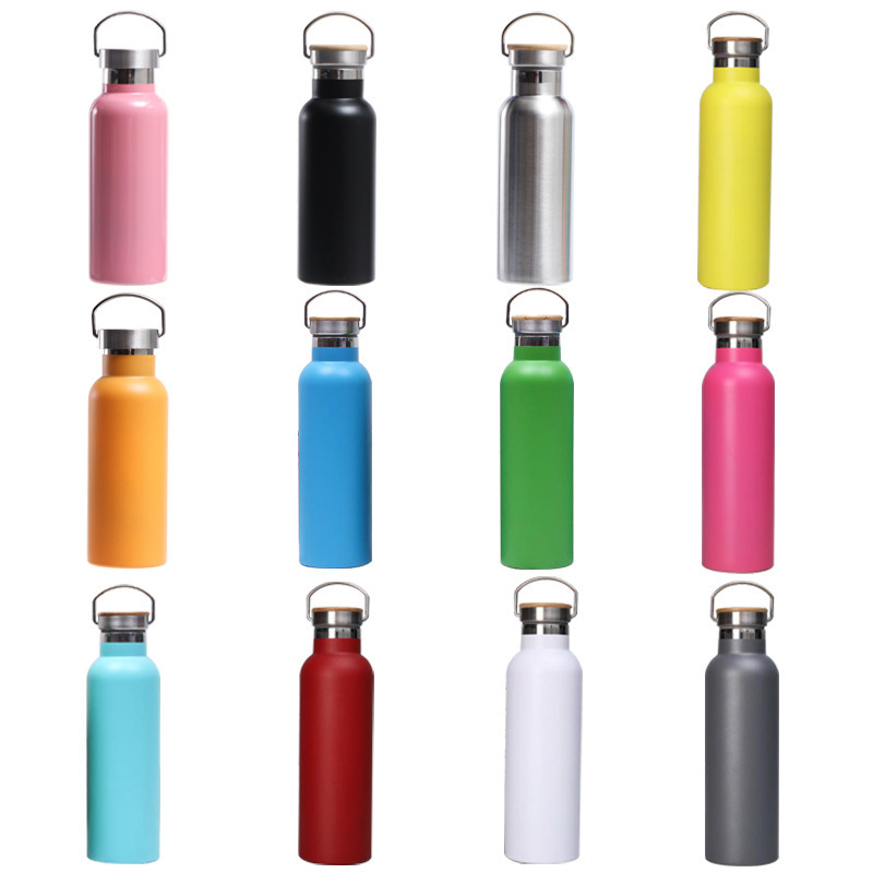 2024 Promotional Stainless Steel insulated Water Bottle Standard Mouth vacuum flask Bottle BPA Free heated thermos With Straw