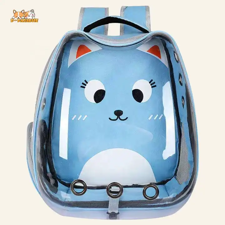 Easy Access Pet Bag Luxury Air Circulation Pet Carrier Sling Bag Outdoor Walking Hard Bottom Pet Bubble Backpack