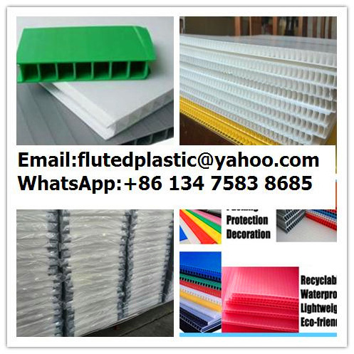 White 4mm PP Corrugated Plastic sheets Board 48