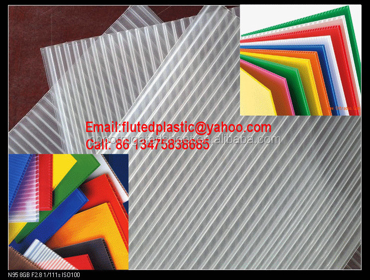 2mm 3mm 4mm corrugated plastic sheets