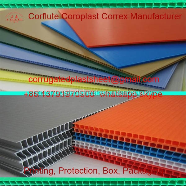 Polypropylene PP folding plastic twin wall polypropylene sheet