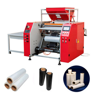 Wholesale Price 3 shaft Automatic Stretch Film Rewinder High Speed Film Rewinding Machine