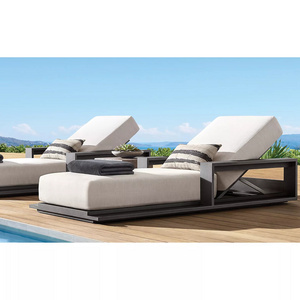 Professional manufacturer waterproof metal swimming pool chairs beach lounge aluminum sun loungers