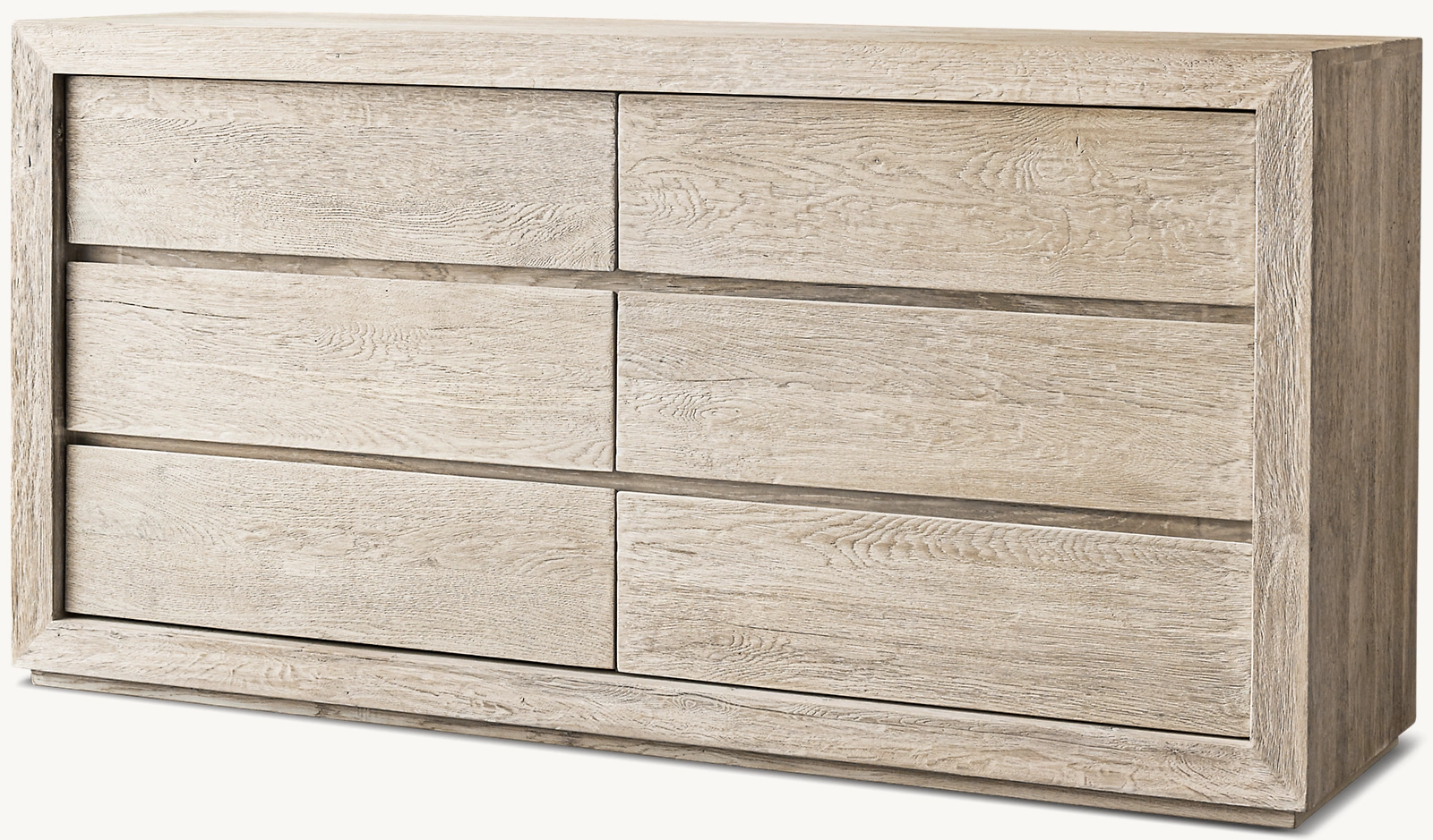 Oak indoor furniture high quality  living room furniture luxury solid wood 6-drawer dresser