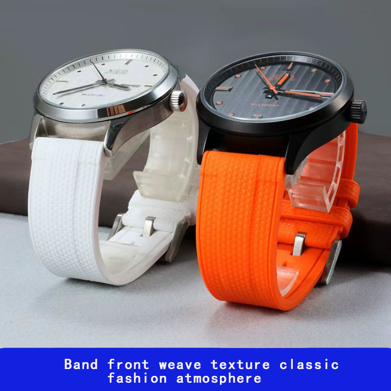 For Iwc Bracelet Fkm Rubber Watch Strap 20mm 22mm High Quality Quick Release Rubber Watch Band Straps