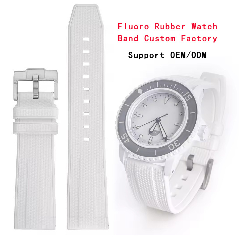 For Iwc Bracelet Fkm Rubber Watch Strap 20mm 22mm High Quality Quick Release Rubber Watch Band Straps