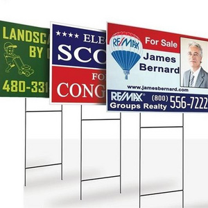 Best Price Corflute Yard Sign With H Stake Corrugated Plastic Signs