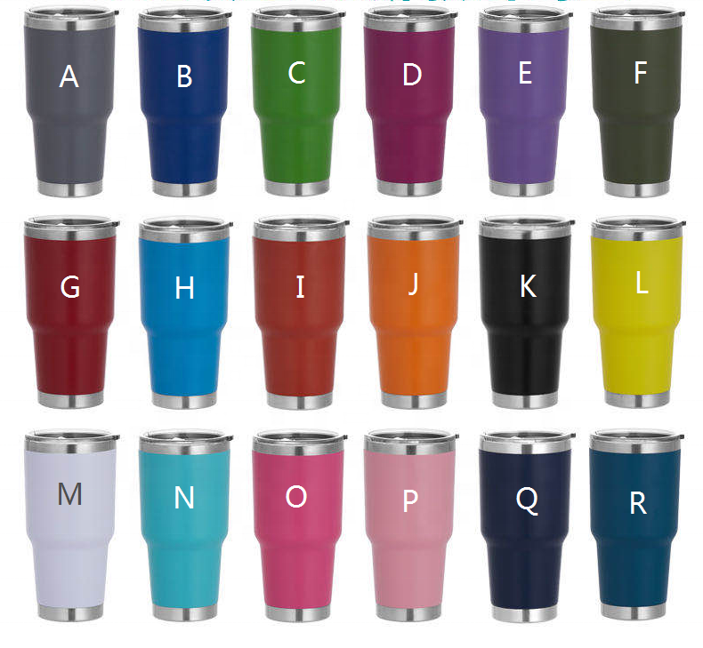 Hot Sale 30oz Tumbler  in Stock Powder Coated  Stainless Steel Vacuum Insulated Outdoor Coffee Mug