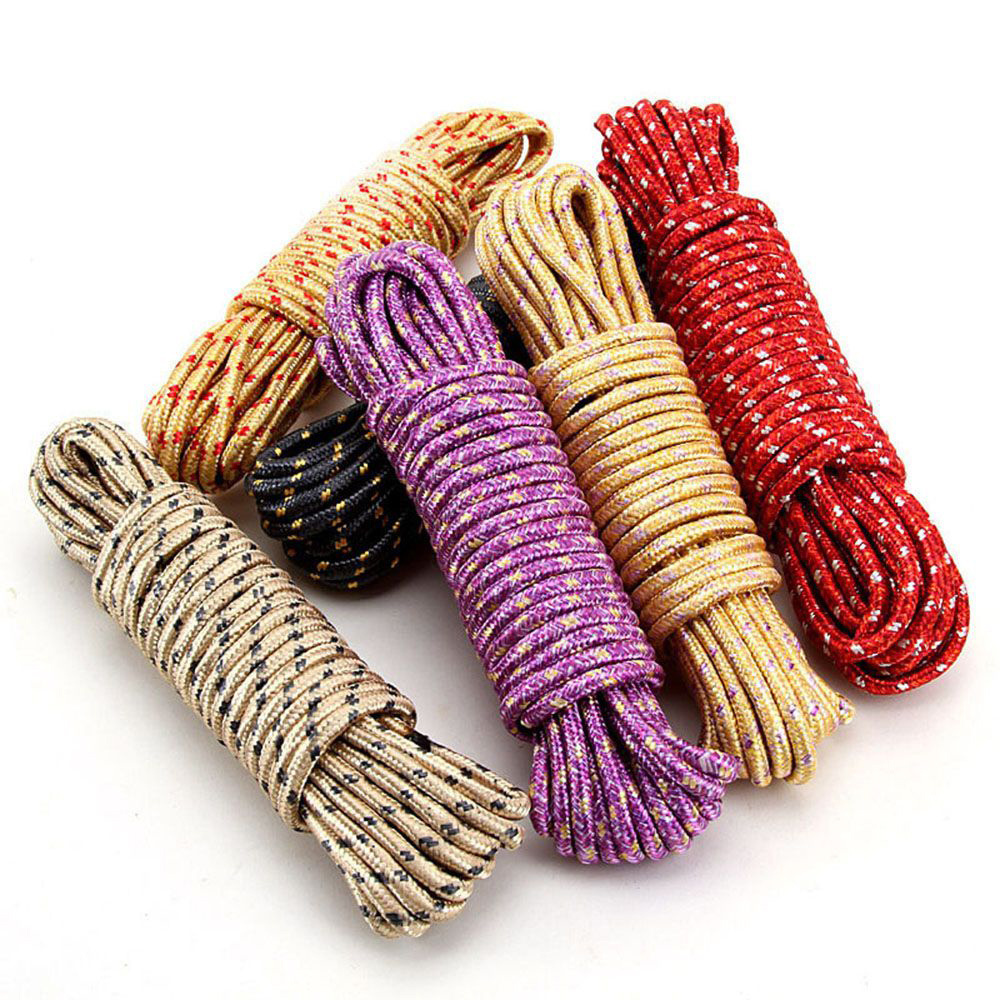 Professional manufacturer Double Braided Nylon Safety Braided Rope 8mm Climbing Mountain & Tie Sail