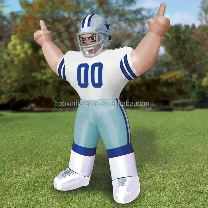 Customized giant inflatable ENGLAND football player model for advertising inflatable player action lawn figure for sale