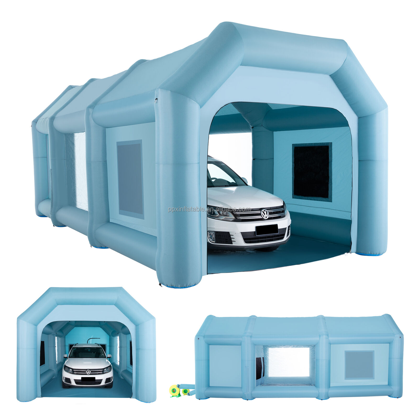 8x4x3.3m Inflatable Paint Booth Portable inflatable spray booth car painting large tent