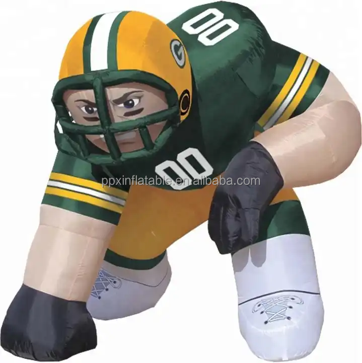 Customized giant inflatable ENGLAND football player model for advertising inflatable player action lawn figure for sale