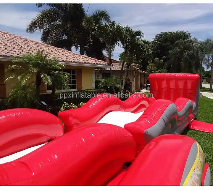 new inflatable volcano water slide volcano with custom slides