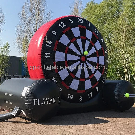 Giant Outdoor Inflatable Football Darts Inflatable Soccer Dart Sports Games For Party inflatable human dart board