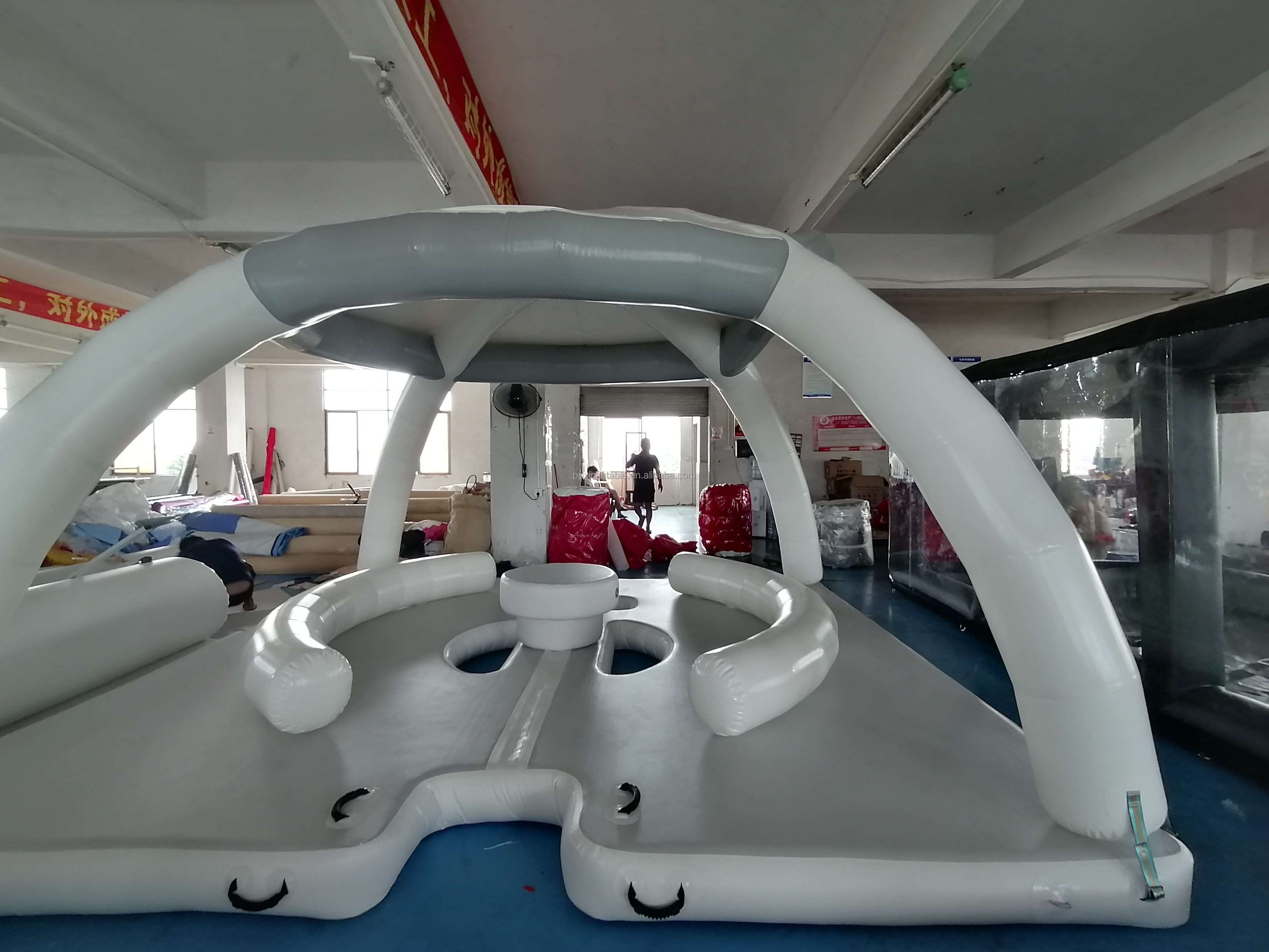 Inflatable Water Dock Platform Swim Platform Jet ski Dock For Yacht Amusement Park Equipment ship Floating dock Island Buoy