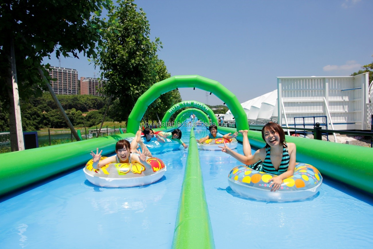 Inflatable  Giant Inflatable Water Slides City For Big Party On Street water park equipment pool nip slip on a water slide