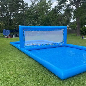 Hot inflatable volleyball court beach floating inflatable water volleyball court Field park games