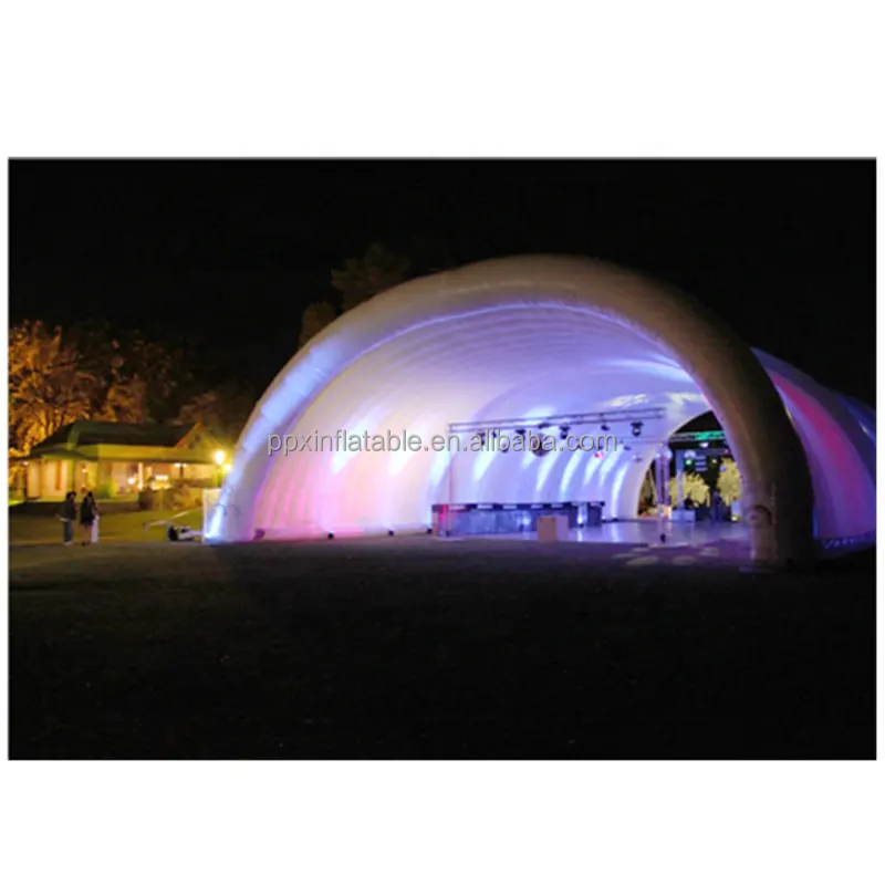 Popular Entertainment 20x20 Disco Light large With Led Light Customized Igloo inflatable nightclub dome Tent for Party