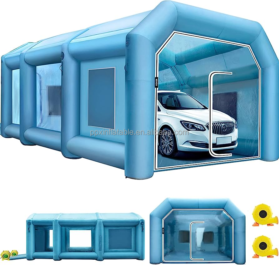 outdoor hot sale portable car printing cabin with logo giant spray booth tent custom paint booth inflatable rental