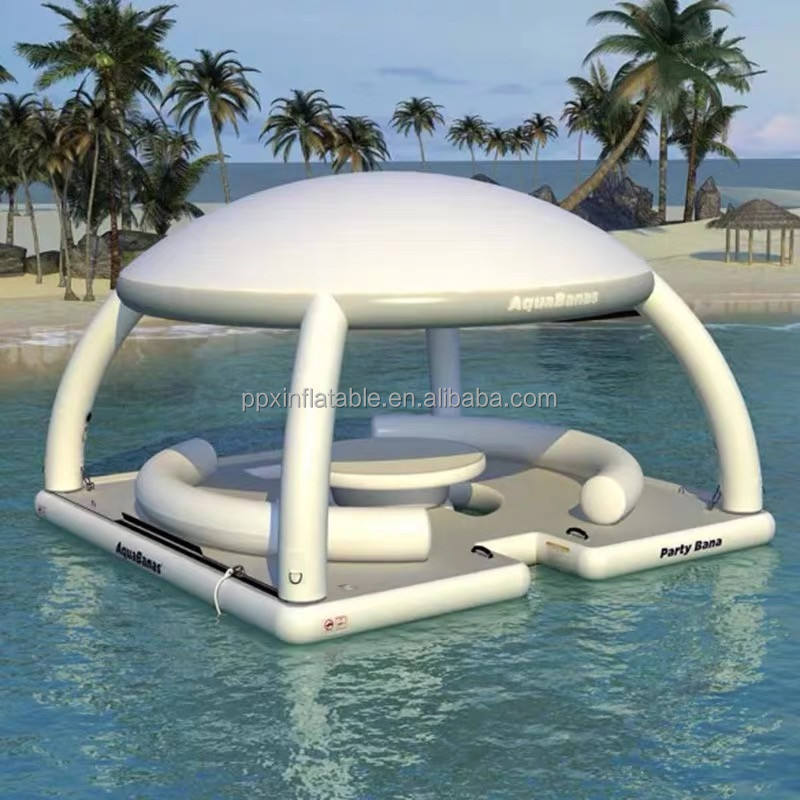 Inflatable Water Dock Platform Swim Platform Jet ski Dock For Yacht Amusement Park Equipment ship Floating dock Island Buoy