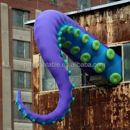 Giant Built In legs Monster Animal Model LED outdoor light octopus Inflatable Octopus Tentacle For Advertising