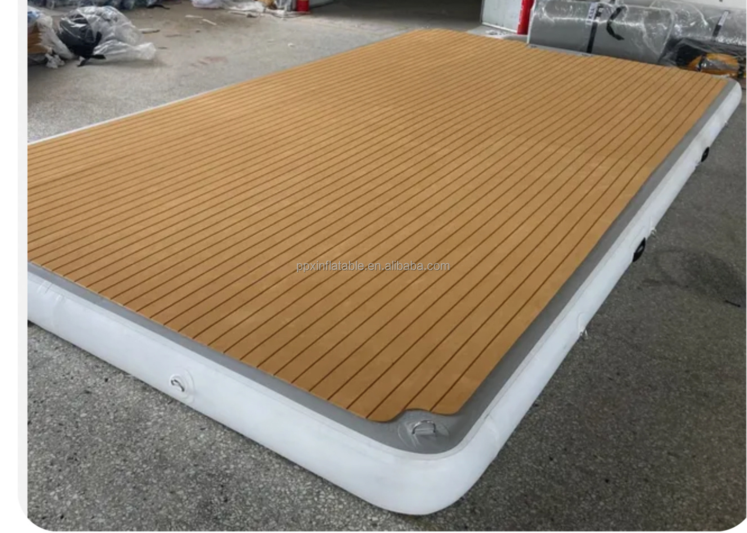 Outdoor Swim Island Floating Raft Water Jet Ski Dock Water mat Floats  Inflatable Floating dock Platform With Ladder