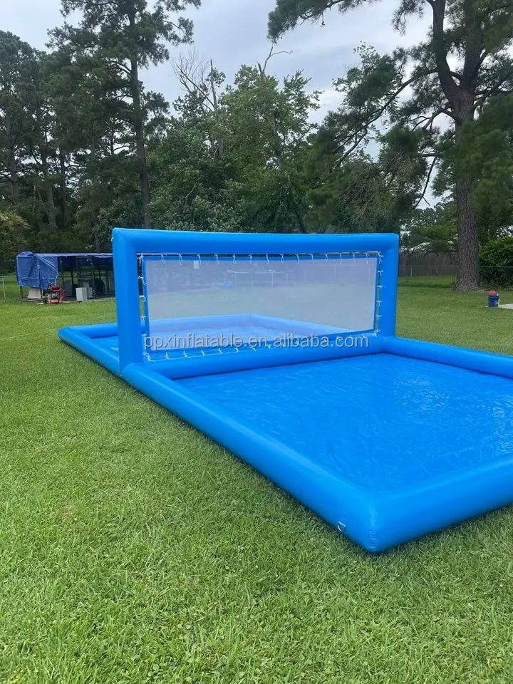 Pool Inflatable Volleyball Field Water Volleyball court rental Inflatable Tennis Court for Sport Games