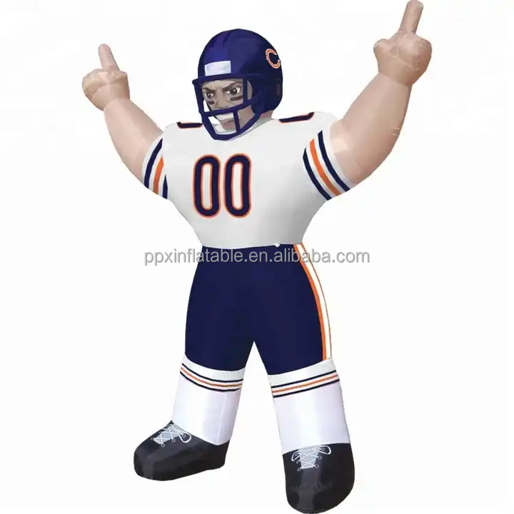 Customized giant inflatable ENGLAND football player model for advertising inflatable player action lawn figure for sale