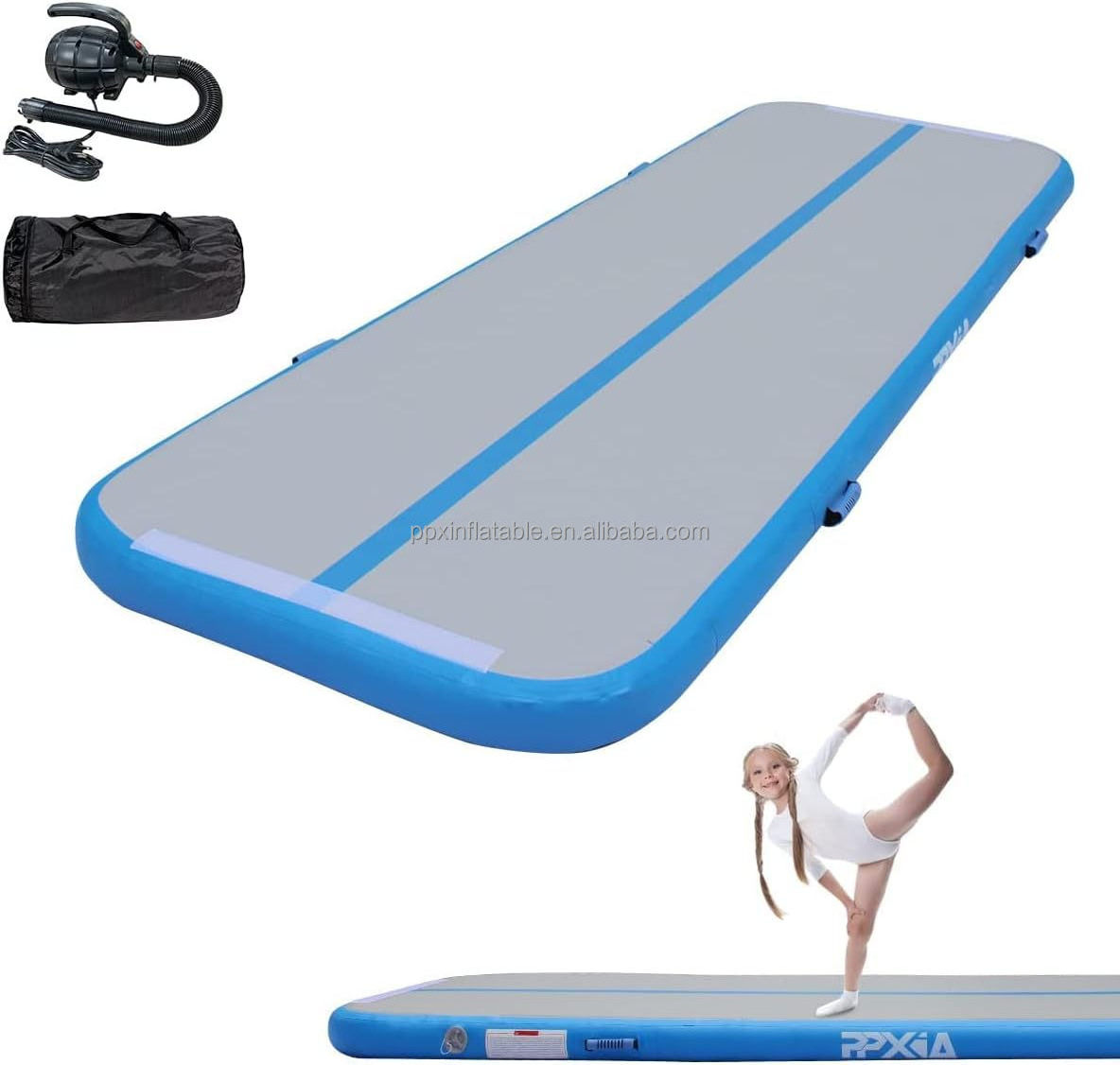 3m 4m 5m 6m 8m 10m 12m Airtrack Factory Gym Equipment Home Fitness Gymnastics Floor Tumbling Mat Inflatable Air Track Mat