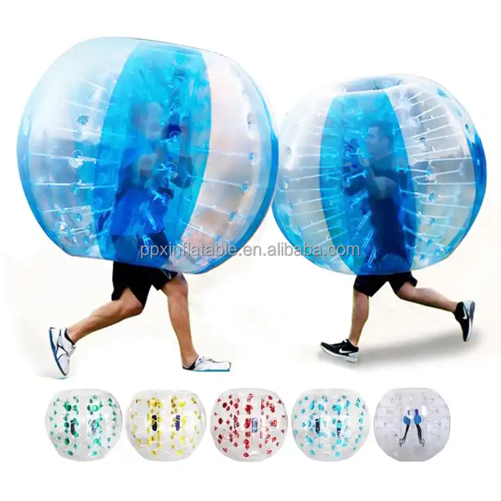 body zorb TPU bumper ball suit with colored dots wodesid inflatable body bubble ball arena Body Soccer Bumper Battle Ball