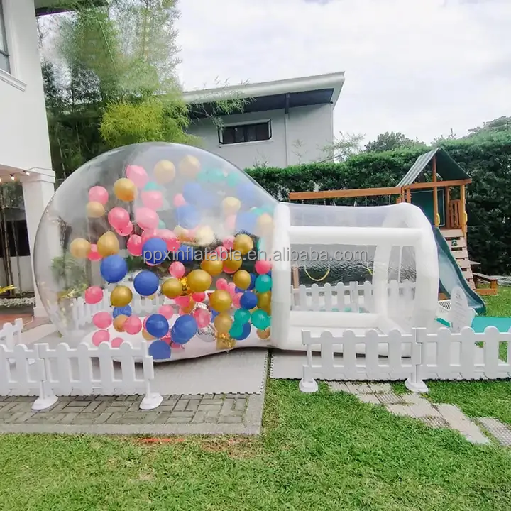 Kids wedding Party  Fun House Giant Clear Inflatable Crystal Igloo Dome Transparent Inflatable Bubble tent Balloons House