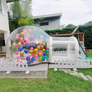 Kids wedding Party  Fun House Giant Clear Inflatable Crystal Igloo Dome Transparent Inflatable Bubble tent Balloons House