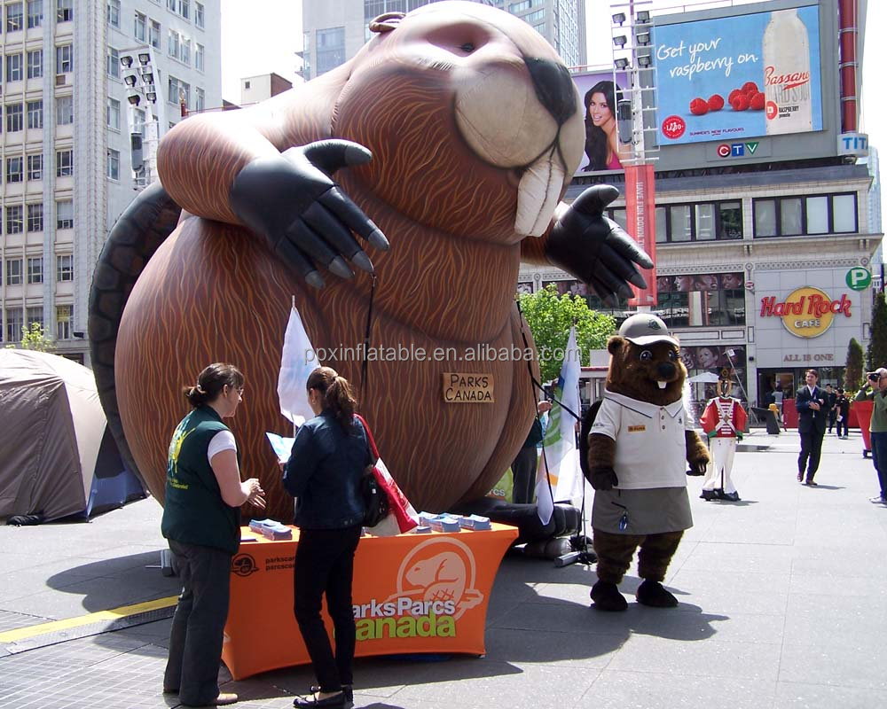 Guangzhou manufacture Party Decoration Inflatable Animals Customized Giant inflatable beavers for advertising and decoration