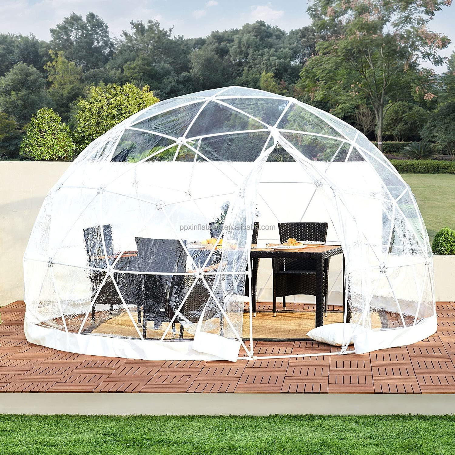 Outdoor Bubble tent dome house camping tent garden outdoor shelter 5-7 people backyard terrace awning pavilion screen house