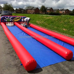 Factory Manufacture High Quality Portable Inflatable mini 2 lane bowling alley for Sale