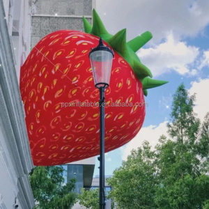 Street Building Advertising Decoration Giant Inflatable Fruit Inflatable Strawberry For Decoration