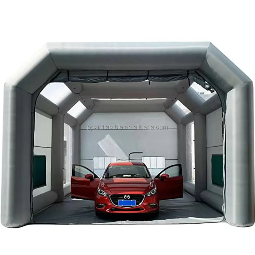 8x4x3.3m Inflatable Paint Booth Portable inflatable spray booth car painting large tent