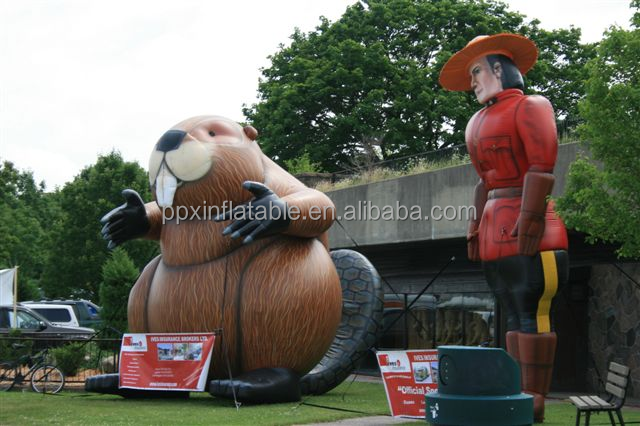 Guangzhou manufacture Party Decoration Inflatable Animals Customized Giant inflatable beavers for advertising and decoration