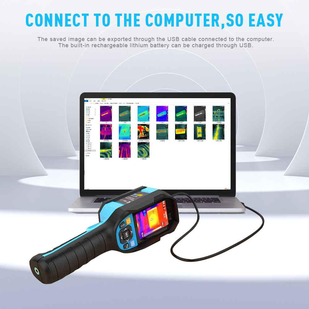 PQWT-CX160 New Product Imager Heating Pipe Locator Water Leak Repair Tool  Handheld Thermal Infrared Imaging Camera