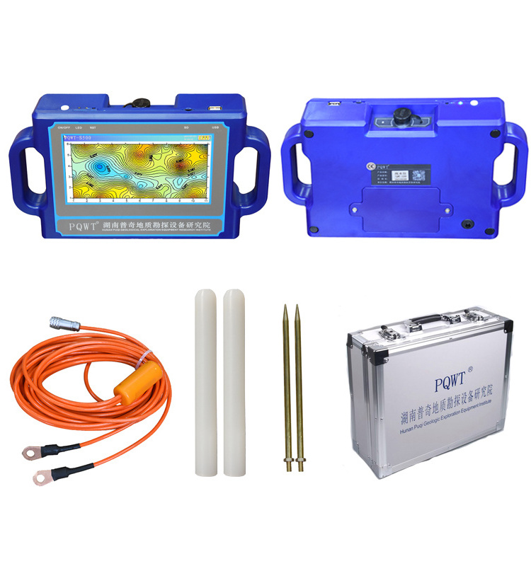 PQWT S500 ground water detector geophysical water survey equipment 500m borehole water detector