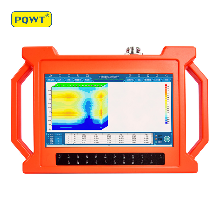 PQWT GT500A Electrical Resistivity Imaging Geophysical Survey Equipment 18 Channels Underground Water Detector