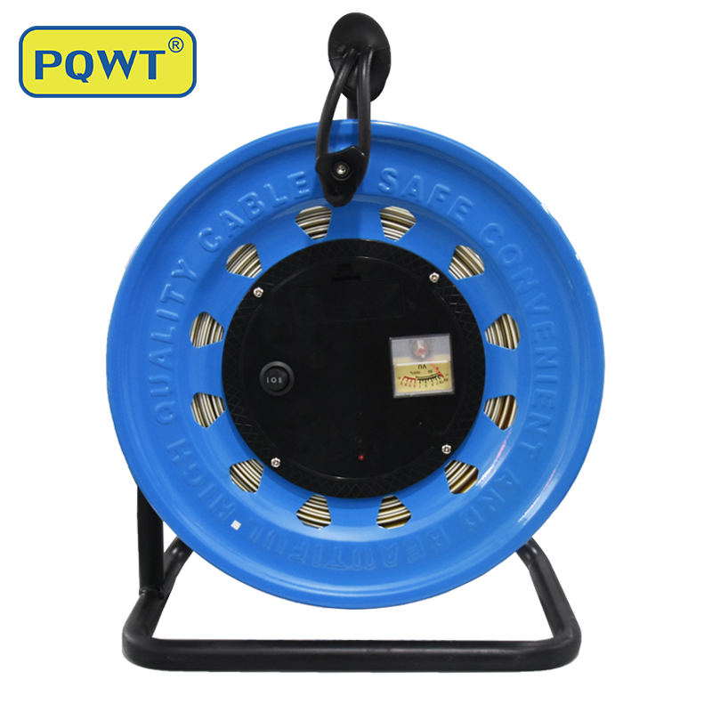 PQWT 100m Underground Borehole Measuring Tape ABS Dip Meter 14mm Probe Water Level Meter