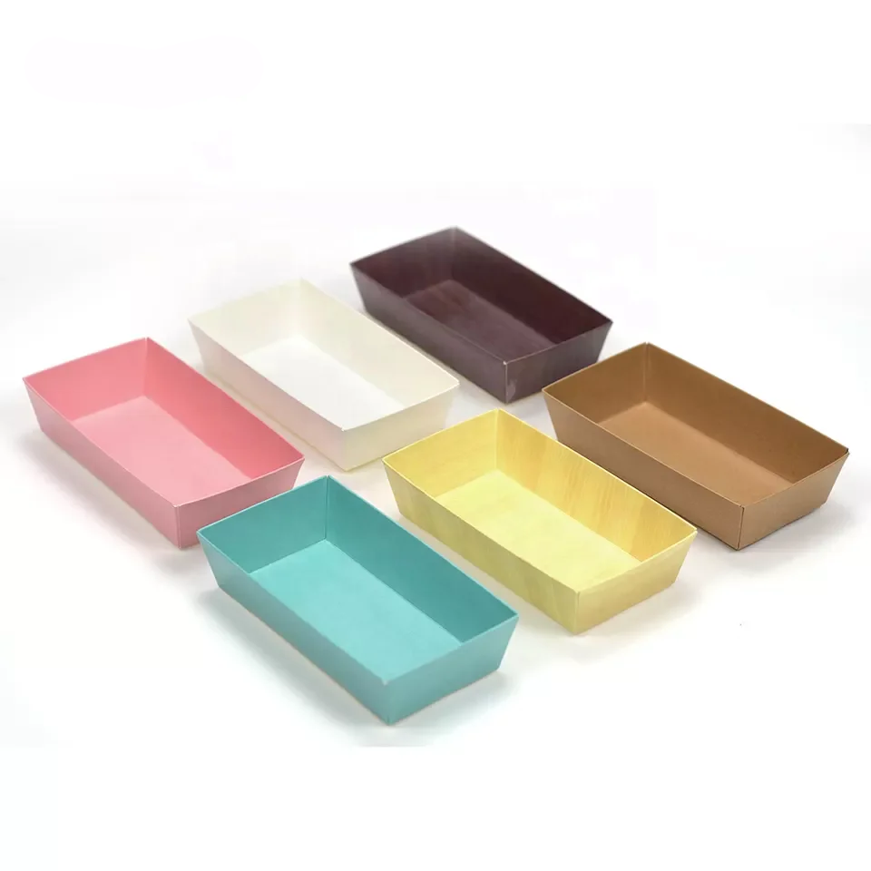 Custom Bakery Dessert Cookie Pastry Paper Packaging Transparent Cake Box with Clear PVC