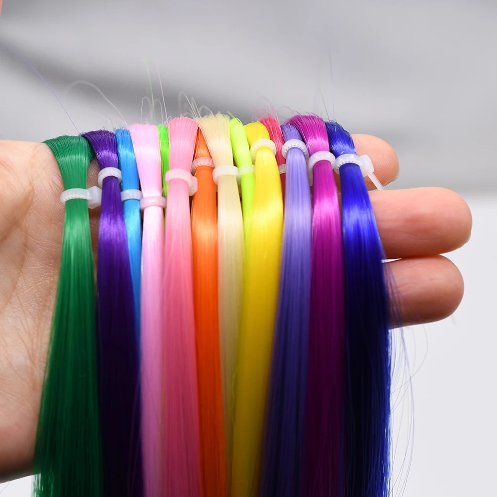 Flashabou Flat Tinsel Bright Color Flash Tinsel Fibers Pike Fly Streamer Fly Tying Materials