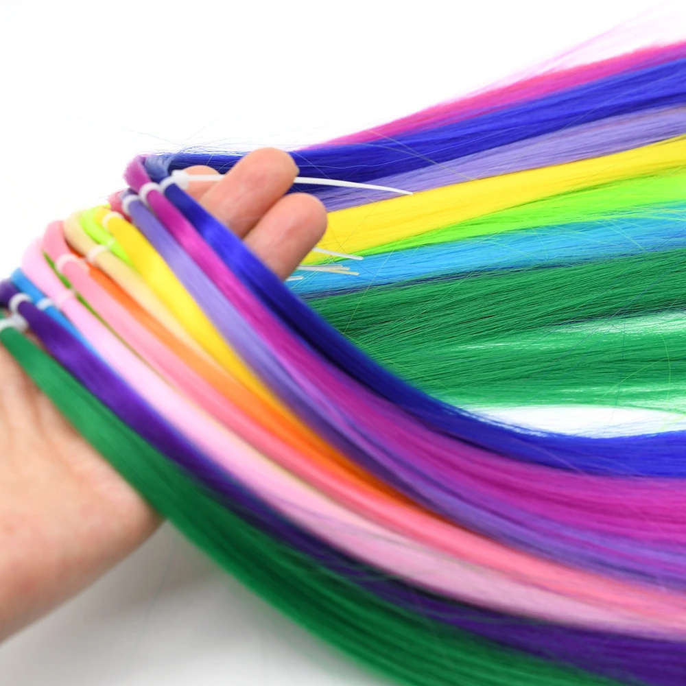 Flashabou Flat Tinsel Bright Color Flash Tinsel Fibers Pike Fly Streamer Fly Tying Materials