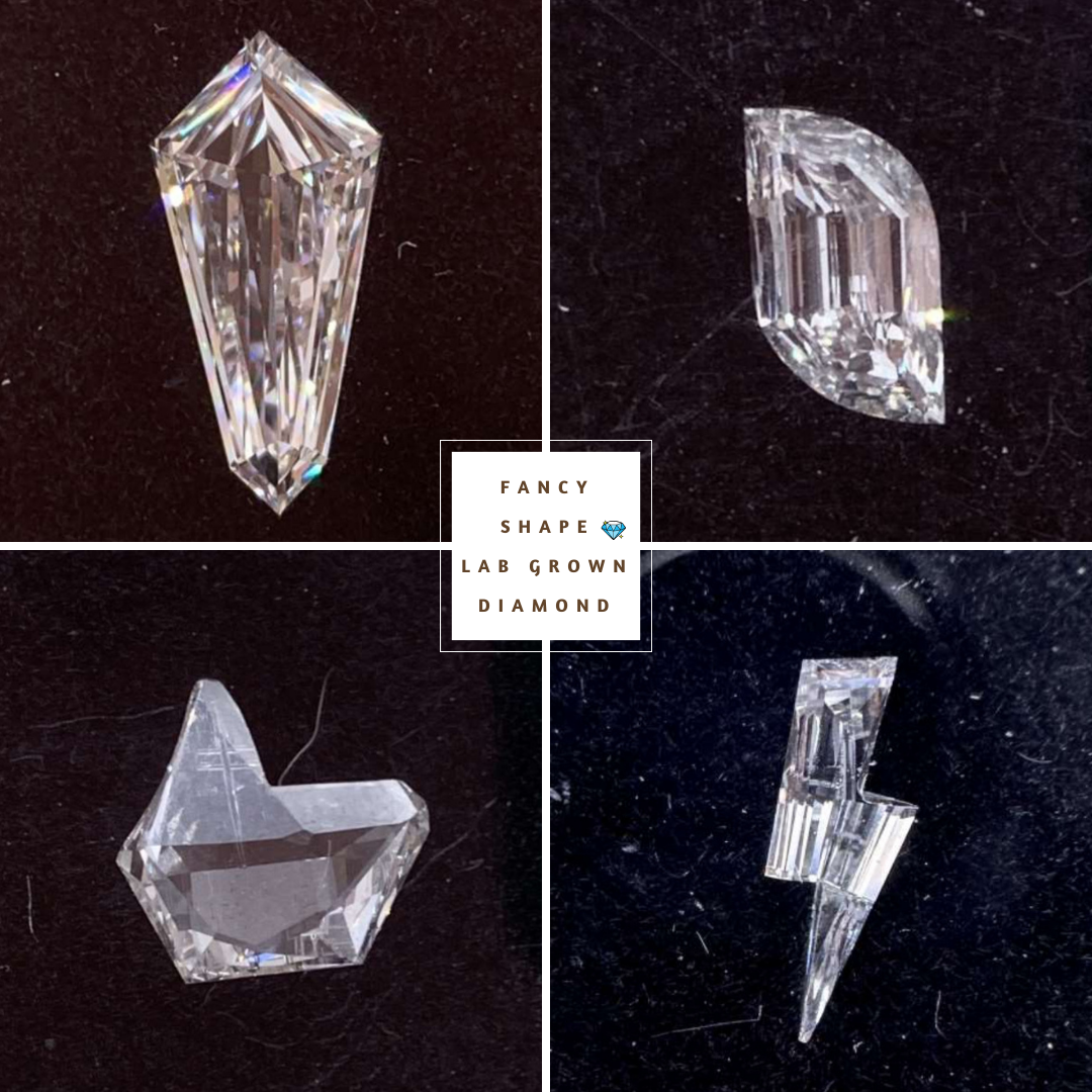 Factory Direct Sell Lab Grown Diamond Cloud Cut Loose CVD Diamond E Color VVS2 Lab Diamond Custom All Size Available for Jewelry