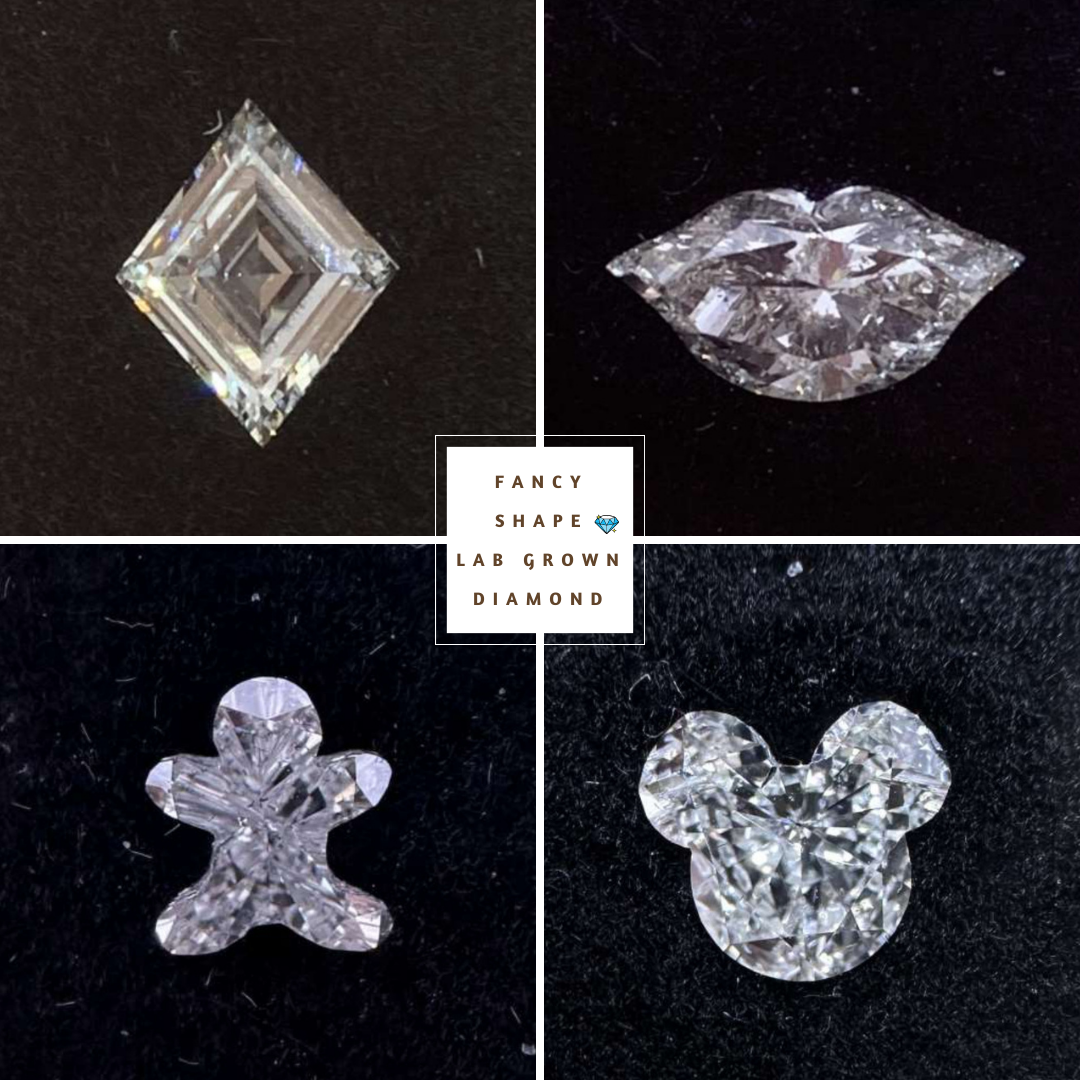 Factory Direct Sell Lab Grown Diamond Cloud Cut Loose CVD Diamond E Color VVS2 Lab Diamond Custom All Size Available for Jewelry