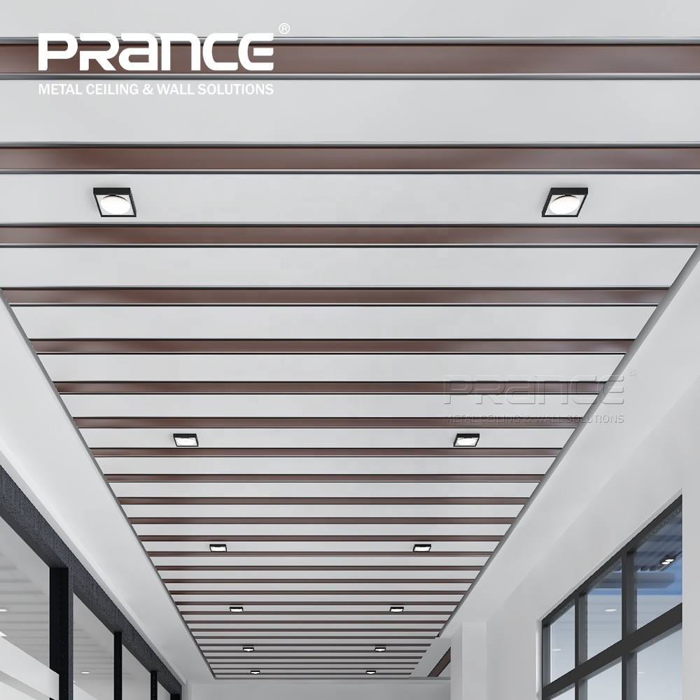 Aluminum R shape strip ceiling / metal R plank