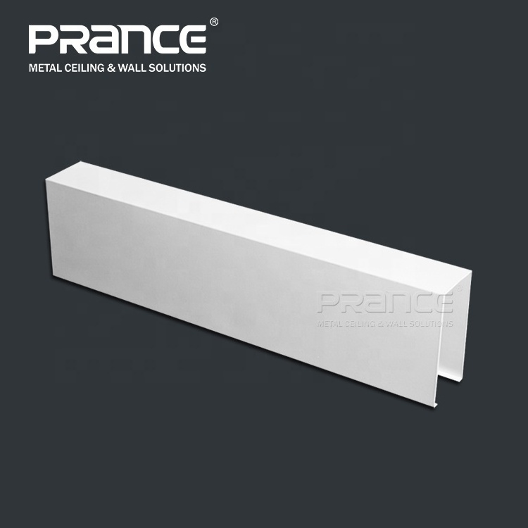 Decorative Metal Square Tube Aluminium U-Baffle Ceiling System